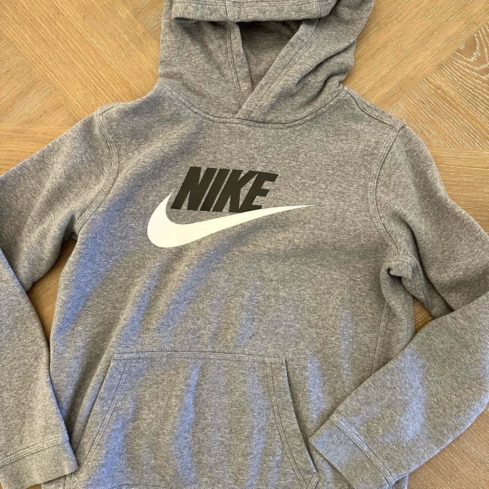 Nike Heather Gray Hoodie Sweatshirt